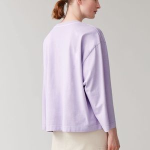 COS Lavender Boxy Long Sleeve, Small